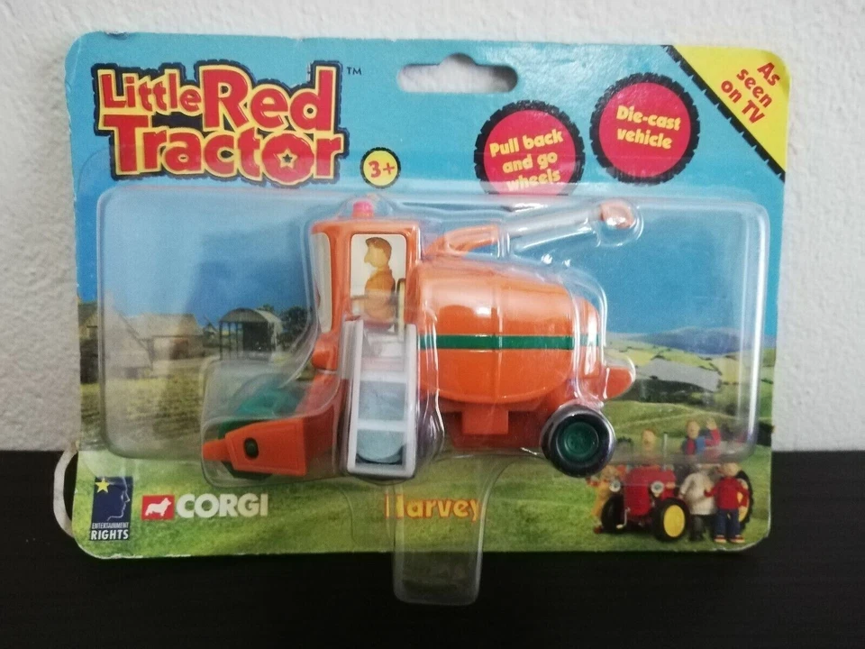 Little Red Tractor Harvey small Figures Die cast Vehicle CORGI - Image 1 of 2