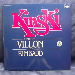 Klaus Kinski Spricht Villon Und Rimbaud 3-LP Set Neu & OVP Sealed Schallplatte - Bild 1 von 2