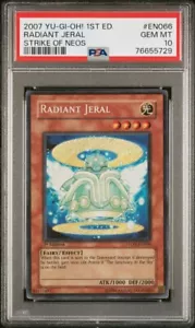 YUGIOH 1ST ED PSA 10 STON-EN066 RADIANT JERAL SECRET RARE SCR PSA 10 GEM MINT - Picture 1 of 2