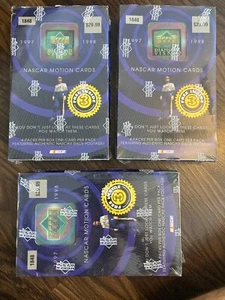 (3) Nascar Racing Sealed Box Lot 1997 Upper Deck Diamond Vision Motion Cards - Picture 1 of 2