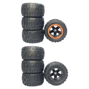 4x Pneus de Voiture RC 1/16 1/12 1/14 Accessoires de Camion Modification Roue de - Photo 1/8