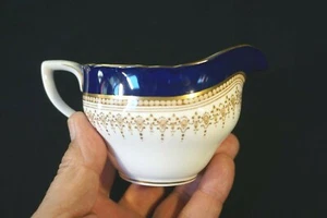 Beautiful Royal Worcester Regency Blue Creamer - Picture 1 of 3