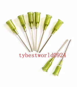 NEW 100pcs 14Gauge 1"  Blunt dispensing needles syringe needle tips Olive - Picture 1 of 4