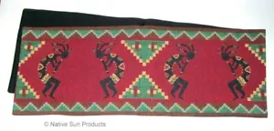 Kokopelli Southwestern Design Table Runner 13x72 " Kinara Red #12003 - Picture 1 of 1