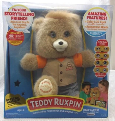 Novo na caixa TEDDY RUXPIN Storytelling Friend ursinho de pelúcia compatível com Bluetooth 2017 - Imagem 1 de 4