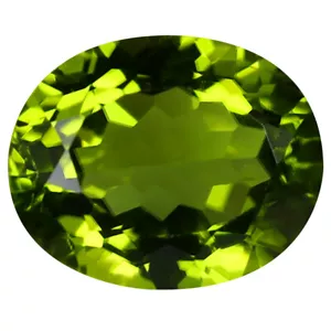 4,15 quilates tremendo corte ovalado (11 x 9 mm) piedra preciosa natural peridoto verde paquistaní - Imagen 1 de 1