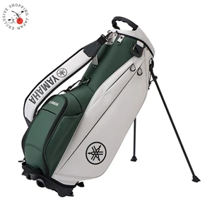YAMAHA Golf Regular Carry Stand Bag 9in Insulated Pockets 2025 Off White/Green - Picture 1 of 10