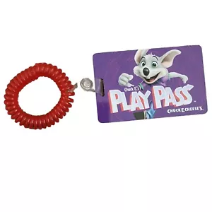 Tarjeta Chuck E. Cheese’s Play Pass 2018 con pulsera - Imagen 1 de 5