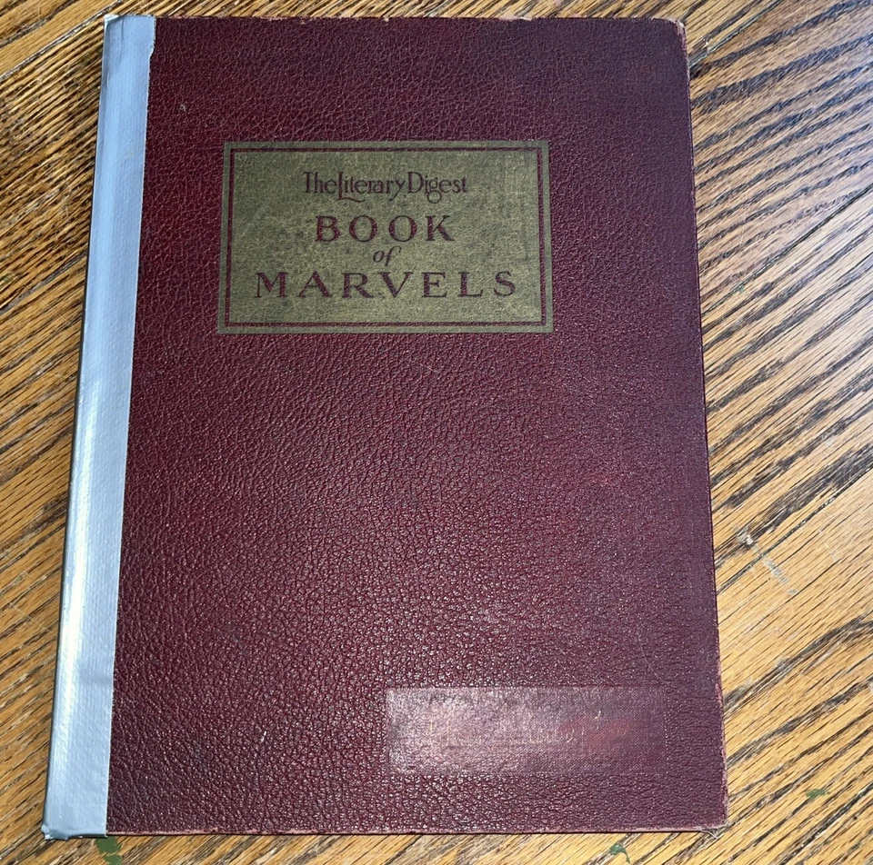 VINTAGE 1931 FUNK & WAGNALL'S BOOK OF MARVELS HARDCOVER Foto 1 de 4