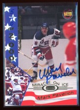 1995 Signature Rookies Miracle on Ice Signatures #26 Mark Pavelich /2000  *12559