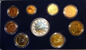 KMS Italien 2004 PP, 1 Cent-2 Euro 2004 + 5 Euro Silber, polierte Platte, - Bild 1 von 7