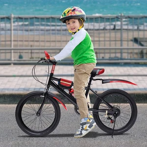 20 Zoll 7 Gang Mountain Fahrrad Mountainbike Scheibenbremse Citybike Bicycle Rot - Bild 1 von 17