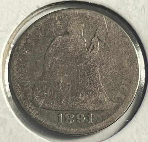 1891-O Seated Liberty Dime - P12-10 Cover