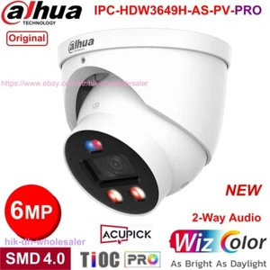 Original IPC-HDW3849H-AS-PV-PRO 8MP WizColor TiOC-PRO WizSense IP Camera PoE - Picture 1 of 15
