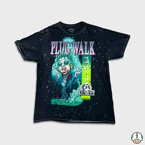 Camiseta Rich The Kid Para Hombre Mediana Negra Plug Walk Rap Hip Hop Camiseta Manga Corta - Imagen 1 de 7