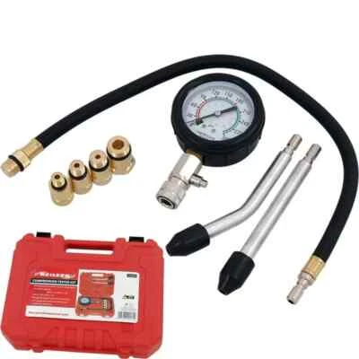 Neilsen Petrol Engine Compression Tester for Automotives and Motorcycles Kit Set - Image 1 of 4