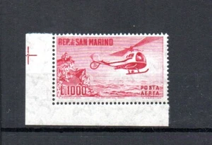 San Marino 1961 old aviation/helicopter airmail stamp (Michel 696) nice MNH - Picture 1 of 2