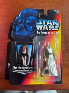 STAR WARS PODER DE LA FUERZA BEN OI-WAN KENOBI NUEVO EN TARJETA KENNER 1995 - Imagen 1 de 2