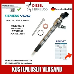 03L130277B Injecteur VW Siemens Caya 1,6 Tdi Continental VDO 03L130277S Top VW - Bild 1 von 15