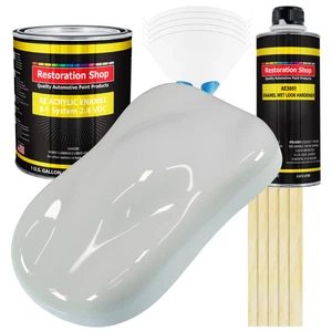 Restoration Shop Classic White Acrylic Enamel Gallon Kit, Auto Paint - Picture 1 of 5