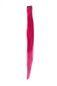 1 Clip Extension Strähne Haarverlängerung glatt Dunkelpink 45cm YZF-P1S18-T2127 - Bild 1 von 3