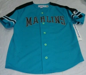 Vintage Starter Florida Marlins Livan Hernandez 61 Baseball Jersey Medium Youth - Picture 1 of 2