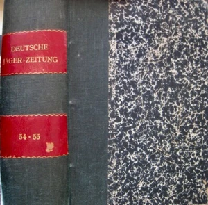 Giornale tedesco dei cacciatori 54. Volume fascicolo 1 - 52 rilegato fisso 1909/10 giornale dei cacciatori - Foto 1 di 3