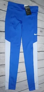 NWT Nike Girls Youth XL Trophy Training Gym Leggings Blue Dri Fit Full Length - Picture 1 of 3
