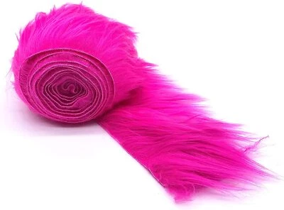 Tela de piel sintética fucsia vendida por tiras de cinta (60 "de ancho) tela precortada Foto 1 de 4