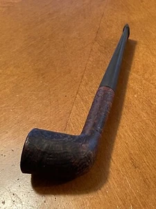 sandblasted dublin billiard estate pipe vintage twin bore nice look - Picture 1 of 12