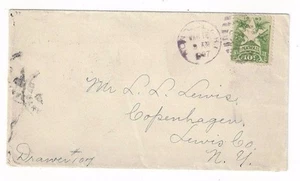 1897 Honolulu Hawaii SCARCE, Purple Cancel #77 10c to Copenhagen New York - Picture 1 of 2