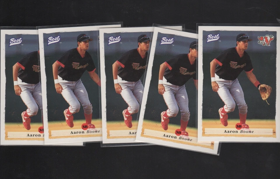 (6) COUNT LOT AARON BOONE 1995 BEST MINOR LEAGUE ROOKIE CARD #65 - Image 1 of 1
