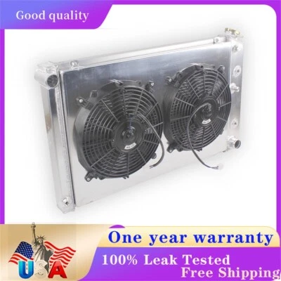 For Oldsmobile Cutlass / Pontiac Grand Prix 78-88 V8 G-Body 4Row Radiator+Fans Foto 1 de 4