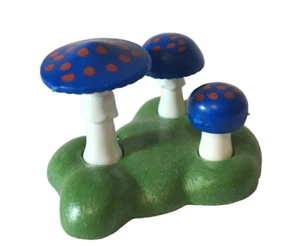 Playmobil Miniature Blue Mushroom w/ green platform / Vegetation - C29 - Picture 1 of 3