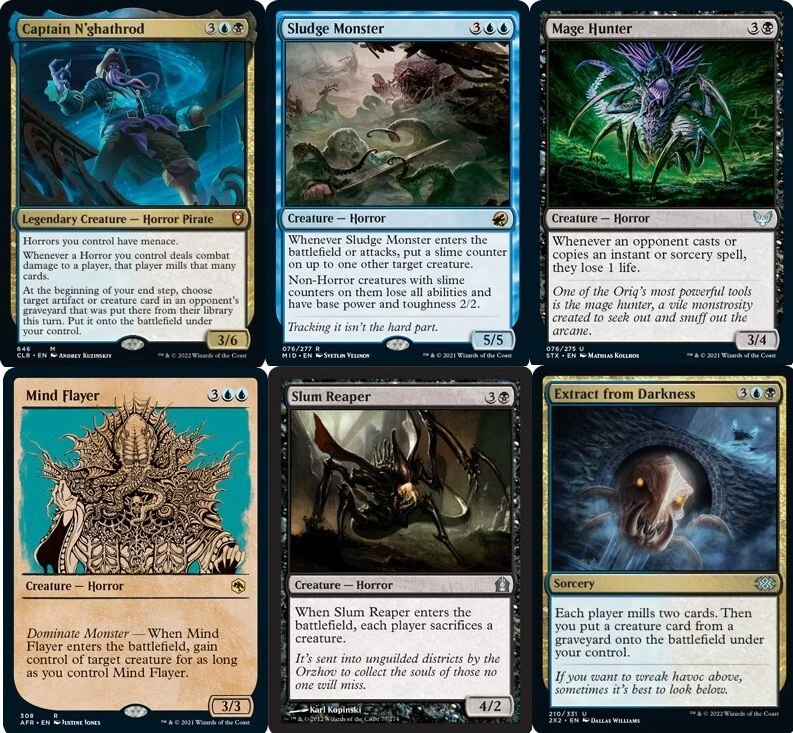 MTG Commander EDH Deck Captain N'ghathrod 100 Cards Custom Mill Horrors - NM - Image 1 of 1