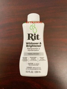 RIT Whitener & Brightener Clothes Fabrics LAUNDRY TREATMENT Bleach Free ~ 8oz - Picture 1 of 3