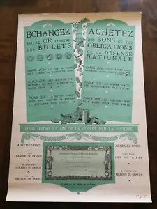 Original WW1 Poster, EXCHANGE Your GOLD for NOTES, I.M.P DRAEGER 1916 - Picture 1 of 4