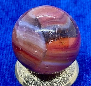Ein Vintage Peltier Sonnenuntergang Marmor. Es misst 0,83 Zoll und ist in gutem Zustand - Bild 1 von 6