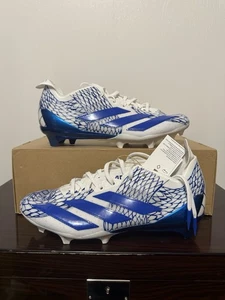 Botines de fútbol para hombre Adidas Adizero Electric Grafiti azul marino/blanco IH8569 talla 12 - Imagen 1 de 5