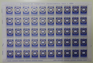 SAN MARINO 1972 Veterani della filatelia 1 foglio intero MNH** - Foto 1 di 1
