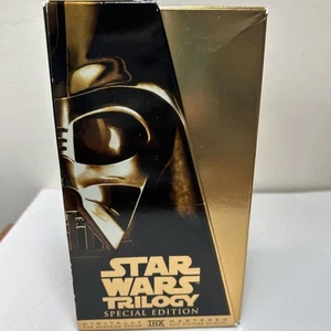 STAR WARS TRILOGY Special Edition Gold VHS 3 Tape Set - Picture 1 of 4