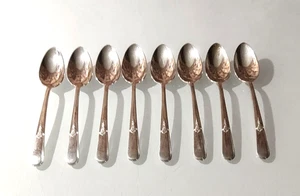 Set Of Eight Holmes And Edwards Silverplate Youth Teaspoons - Picture 1 of 1