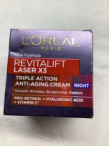 L’Oreal Revitalift Laser Triple-Action Anti-Aging Night Cream 50ml - Picture 1 of 7