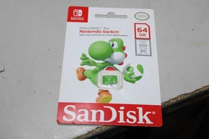 New SanDisk 64GB microSDXC for Nintendo Switch MicroSDXC Card SDSQXAO-064G-AW6ZN - Picture 1 of 2