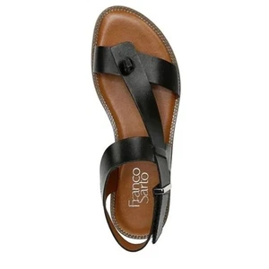 Franco Sarto Glenni Leather Strappy Sandals - Black - Size 7.5 (New with Box!) - Picture 1 of 10