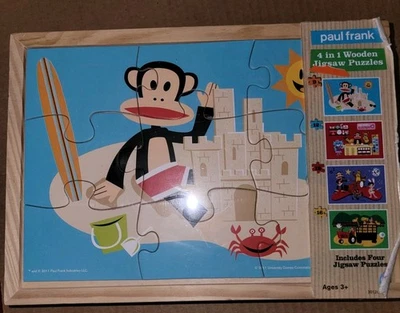 Rompecabezas de madera Paul Frank 4 en 1 Foto 1 de 2