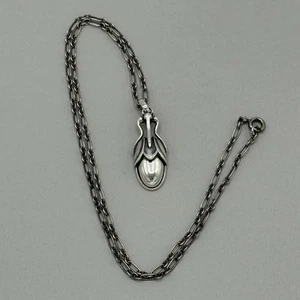 Georg Jensen Anhänger des Jahres 2011 Silber Kugel Design Figarokette 925 - Bild 1 von 5