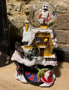 Disney Nightmare before Christmas Schneekugel limitierte Auflage musikalisches Licht NBC Globe - Bild 1 von 10