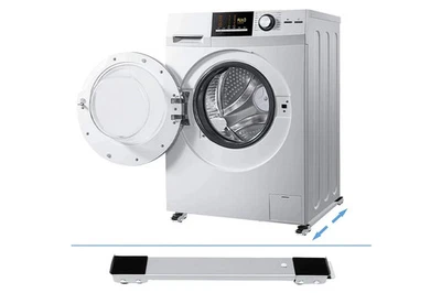 Base Mobile Regolabile 44-70cm Carrello Lavatrice Asciugatrice Frigo Ruote 400KG - Immagine 1 di 4