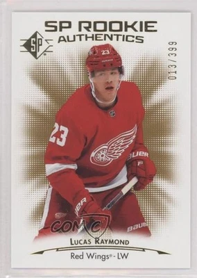 2021-22 SP Retail SP Rookie Authentics Gold /399 Lucas Raymond #132 Rookie RC - Image 1 of 2